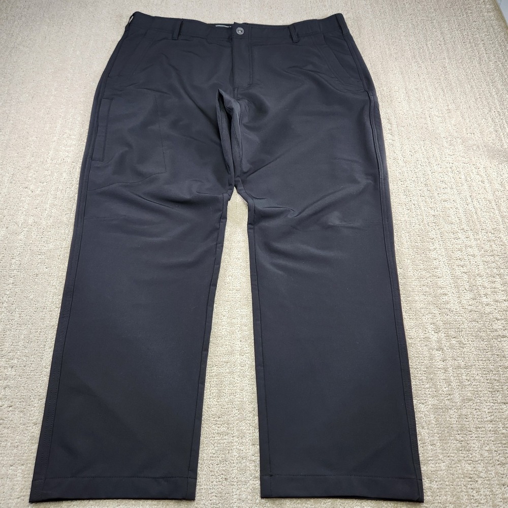 Hi Tec Pants‎ Men 40x30 Black DWR Water Resistant Hiking Elastic Waist Outdoor